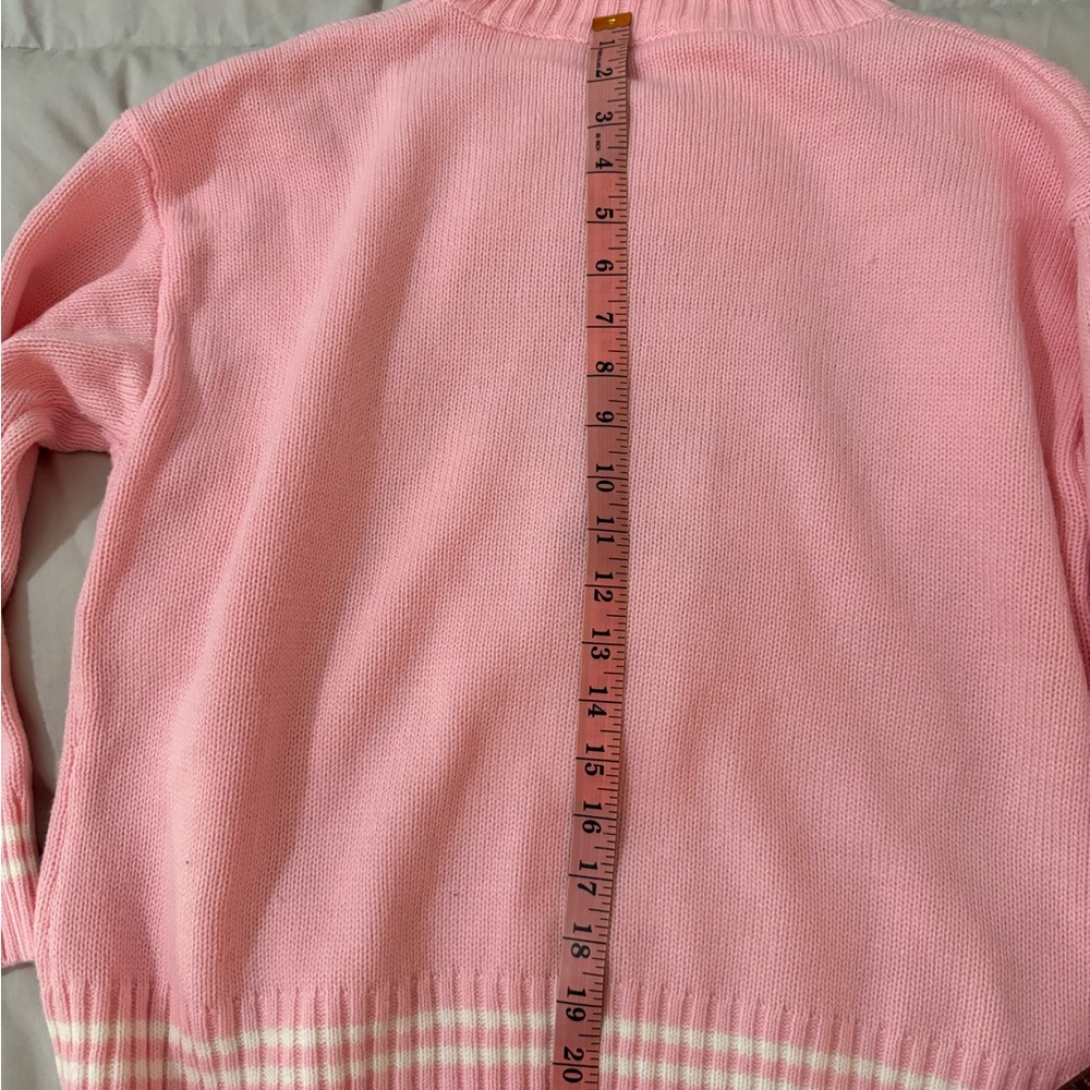 Brand new Strawberry Milk pattern sweater pink and white size M - Picture 4 of 6